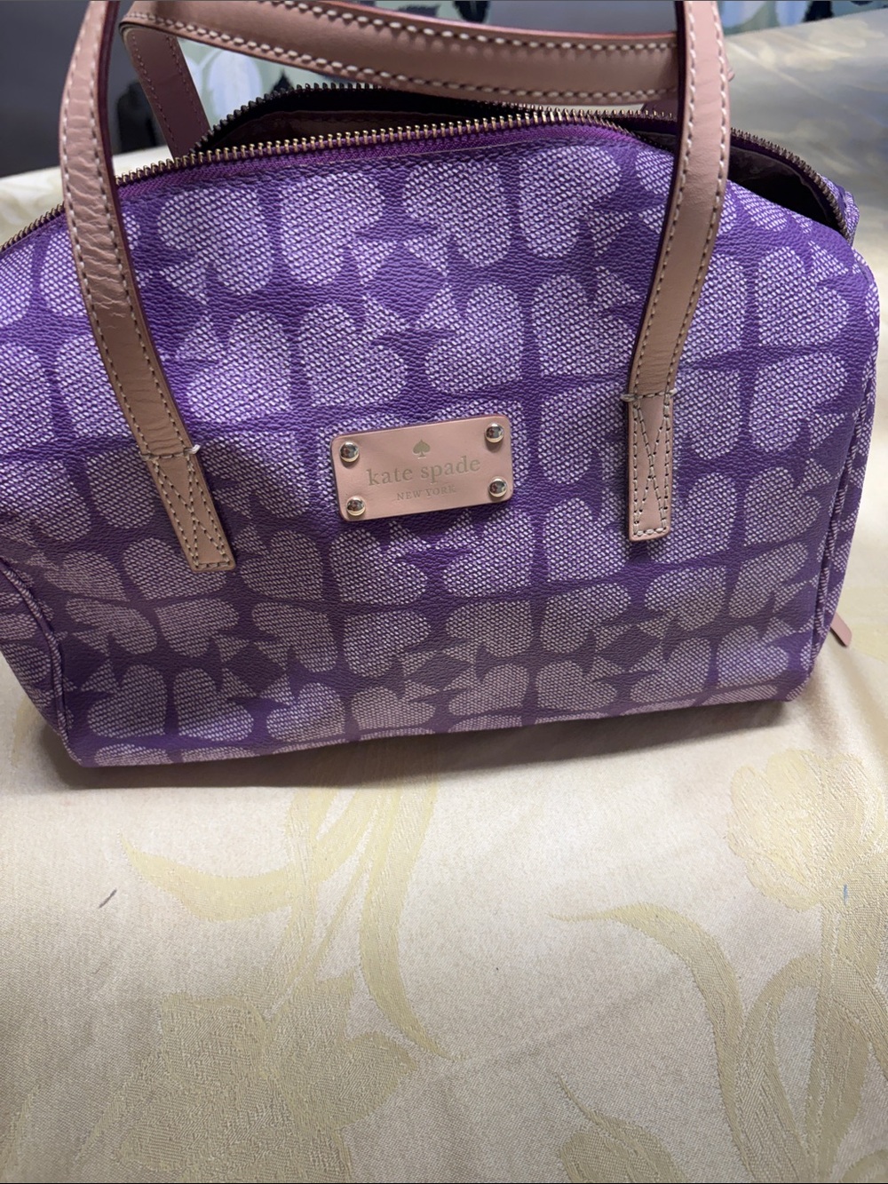 Kate Spade Kaleigh Boston bag  purple-lavender beautiful 😍💕🫰